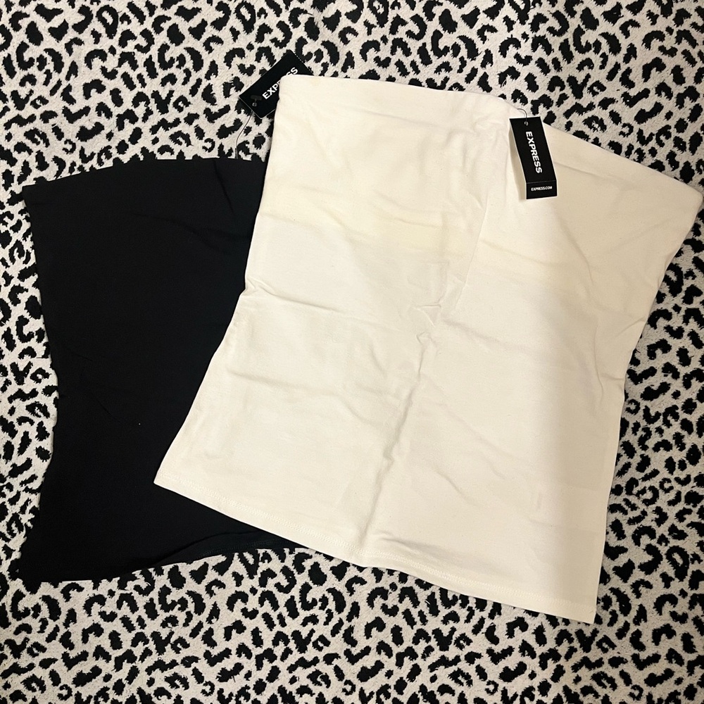 Express one eleven shelf bra tube top (2)